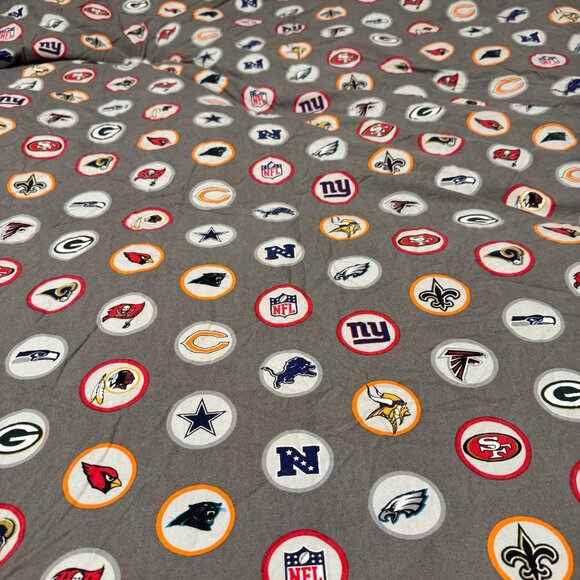 Pottery Barn Teen PB Teen NFL Football Twin Flat Sheet Child football bedroom de - Picture 3 of 6